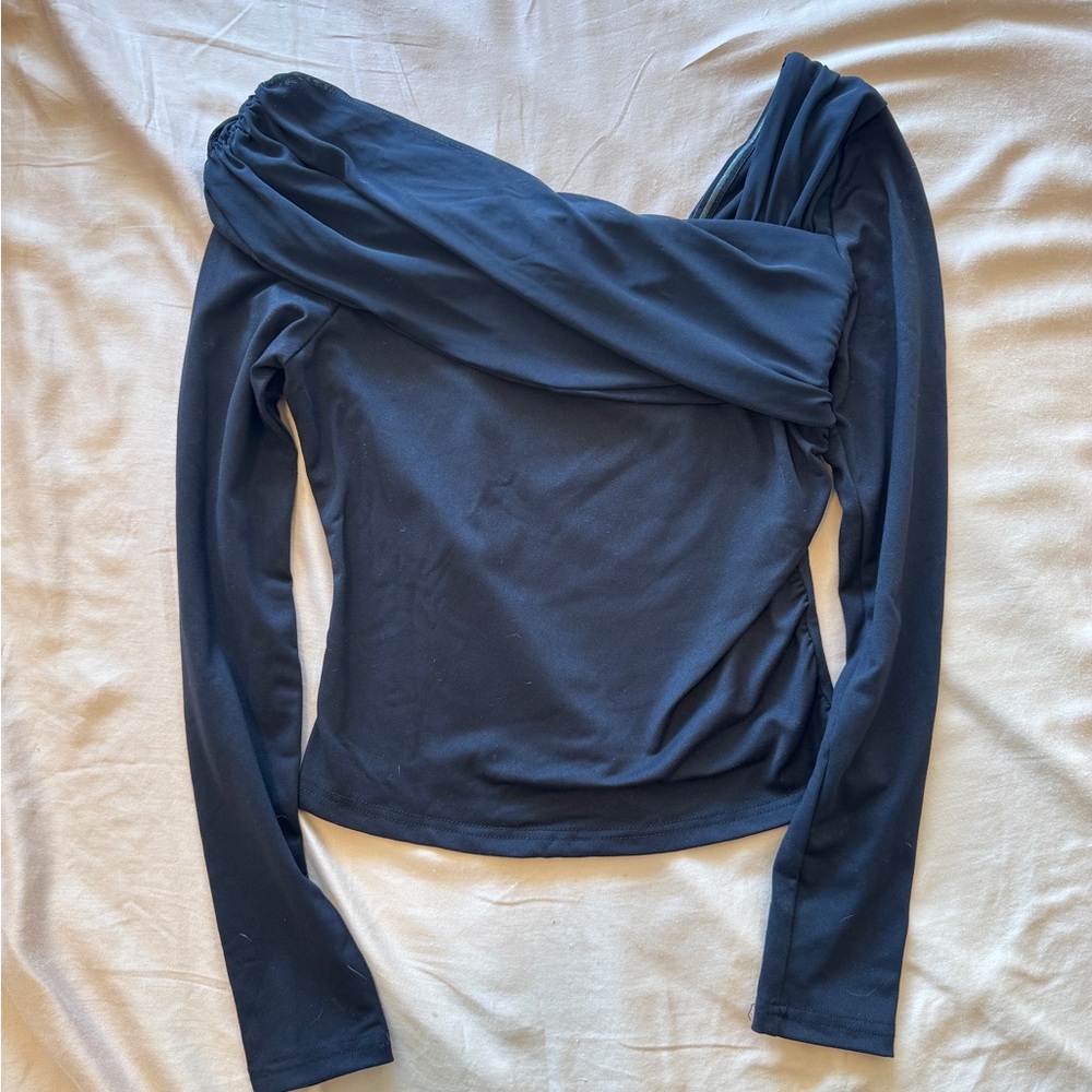Princess Polly Black Off-Shoulder Blouse